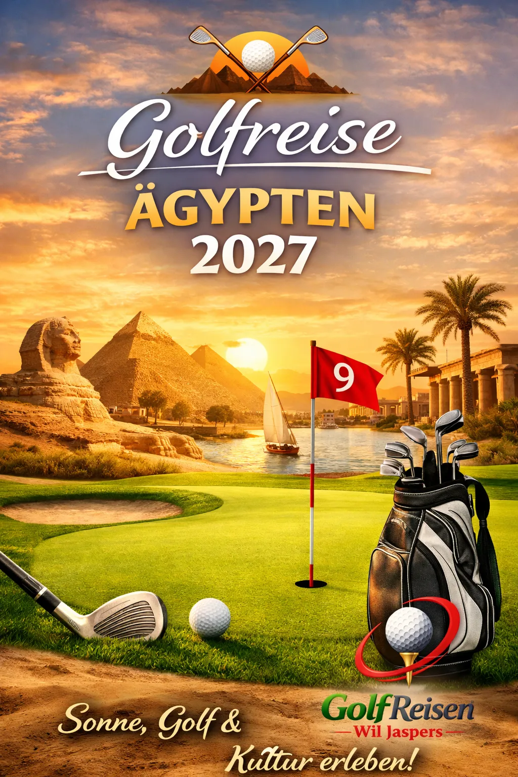 Ägypten Golfreisen mit Golflehrer