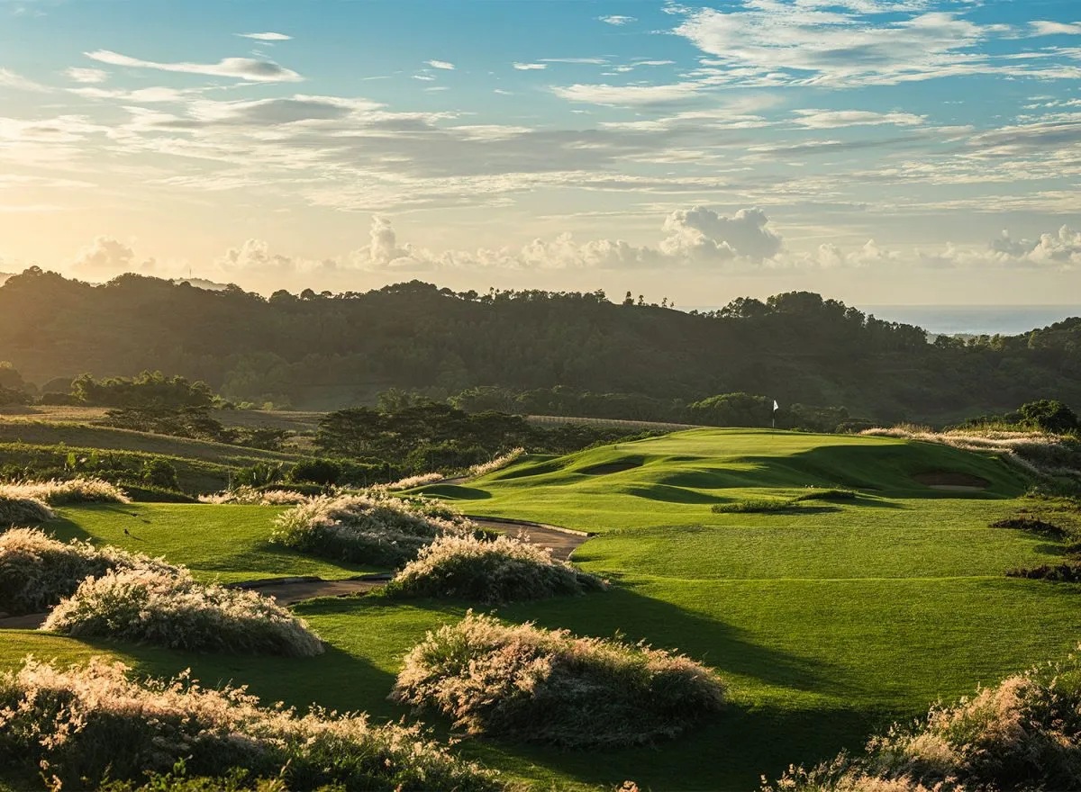 Links-Golfplatz mit Dünengras