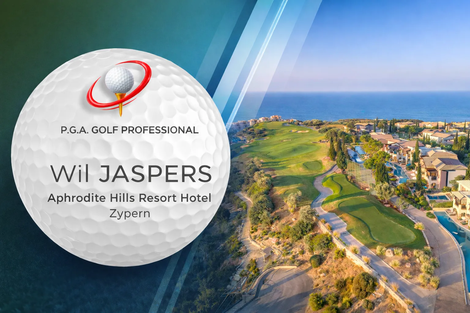 P.G.A. Golfprofessional Wil Jaspers – Golfreise Aphrodite Hills Resort Hotel, Zypern